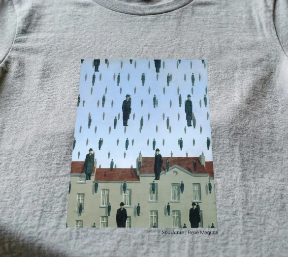 Koszulka z nadrukiem Spadanie René Magritte