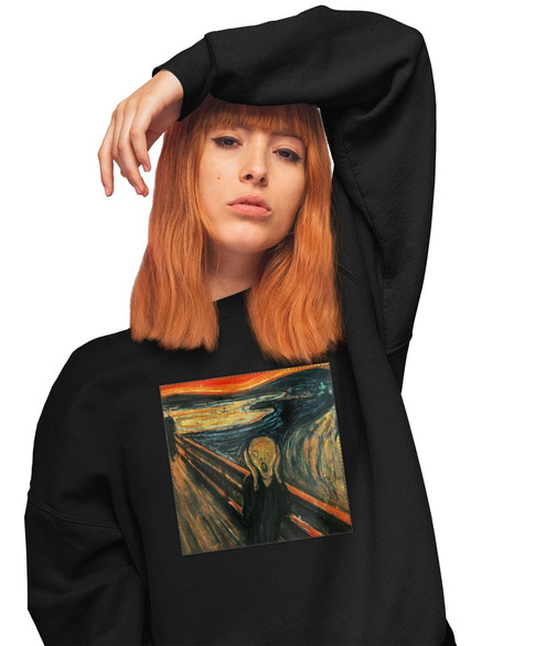 Bluza z naszywką Krzyk Edvard Munch