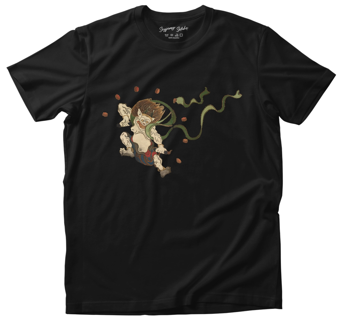 Koszulka Bóg piorunów Ogata Korin– koszulka z nadrukiem obrazu, t-shirt ze sztuką