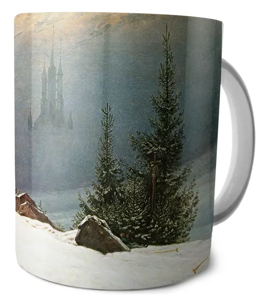 Kubek Pejzaż zimowy Caspar David Friedrich