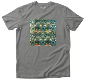 Koszulka z naszywką Paw i smok William Morris