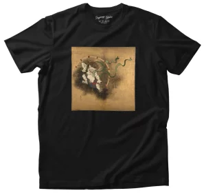 Koszulka z naszywką Bóg piorunów Ogata Korin