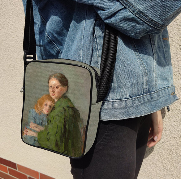 Torba Listonoszka Portret kobiety z małą dziewczynką (Matka z dzieckiem) Olga Boznańska