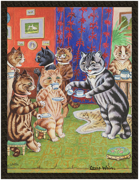 Naszywka Herbata dla kota Louis Wain