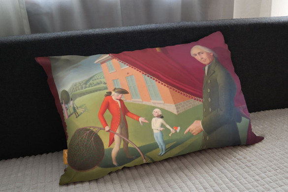 Poduszka Parson Weems' Fable Grant Wood