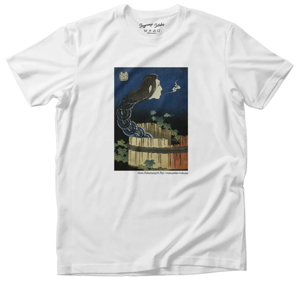 Koszulka z nadrukiem Dom Połamanych Płyt Katsushika Hokusai