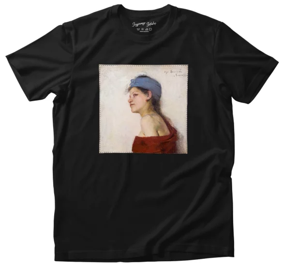 Koszulka z naszywką Portret kobiety - Cyganka Olga Boznańska