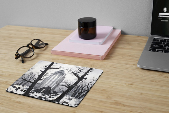 Podkładka Cmentarz w śniegu Caspar David Friedrich 24x19cm