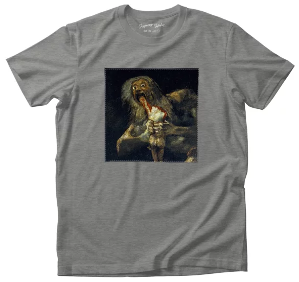 Koszulka z naszywką Saturn pożerający własne dzieci Francisco Goya