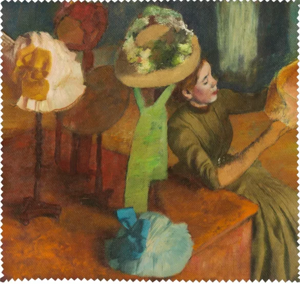 Ściereczka do okularów Sklep z kapeluszami Edgar Degas