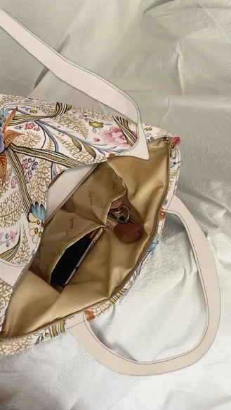 Torba na ramię shopper Wyklejka marmurowa (papierowa) William Kilburn