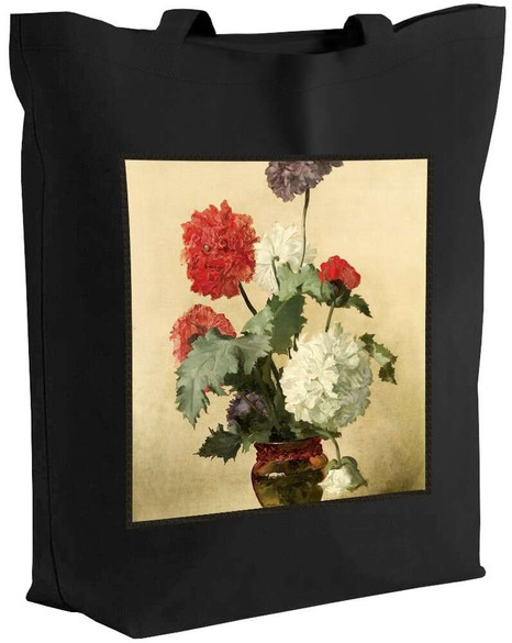 Torba z naszywką Peonie (maki) Anna Bilińska-Bohdanowiczowa