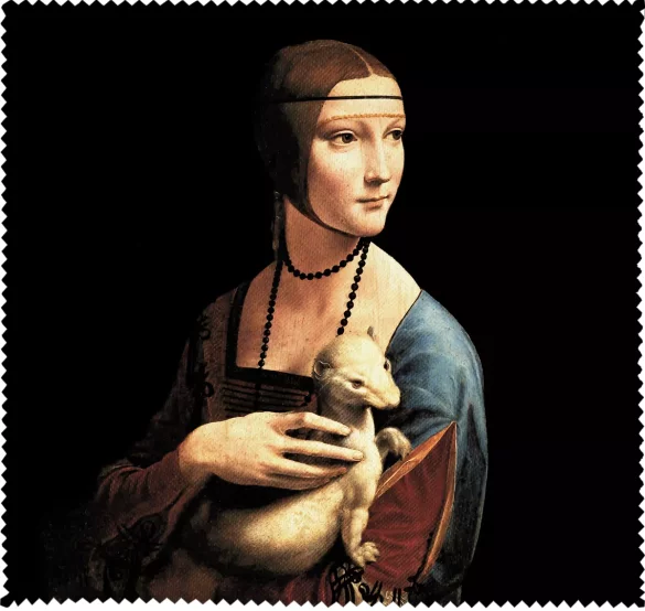 Ściereczka do okularów Dama z gronostajem Leonardo da Vinci