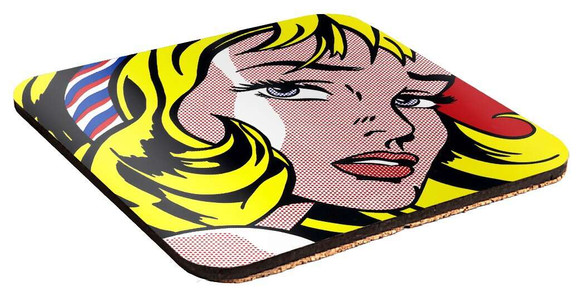Podkładka pod kubek Girl with Hair Ribbon Roy Lichtenstein