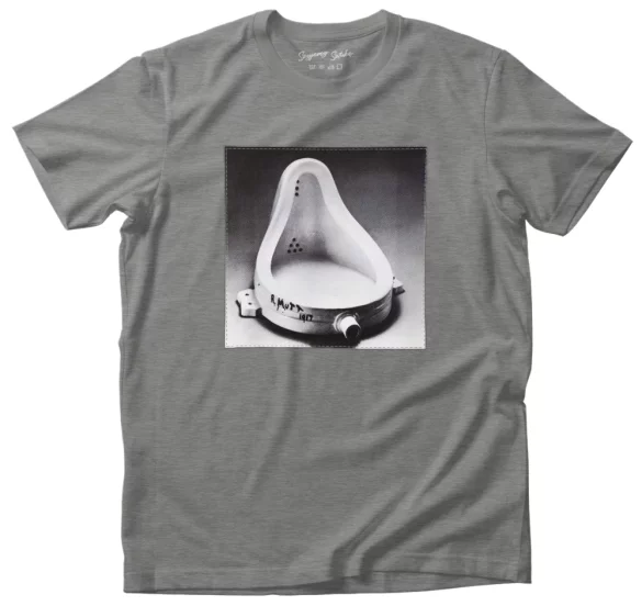 Koszulka z naszywką  Fontanna Marcel Duchamp