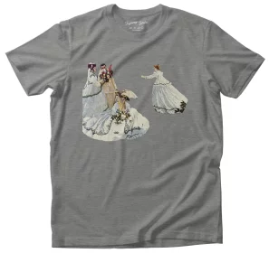 Koszulka Kobiety w ogrodzie Claude Monet