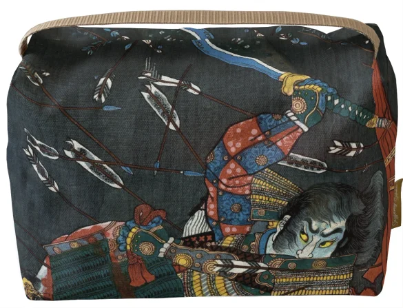 Kosmetyczka kuferek Bitwa pod Shijō Nawate Utagawa Kuniyoshi
