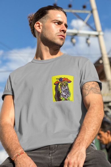 Koszulka z kieszonką Płacząca kobieta Pablo Picasso