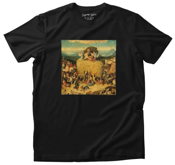 Koszulka z naszywką Tryptyk woźnicy Hieronim Bosch