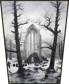 Ekran Cmentarz w śniegu Caspar David Friedrich