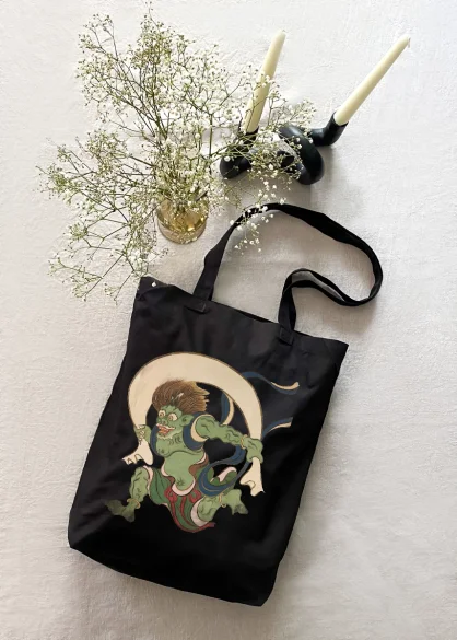 Torba bawełniana Bóg Wiatru Ogata Korin