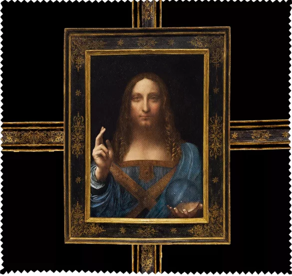 Ściereczka do okularów Zbawiciel świata Leonardo da Vinci