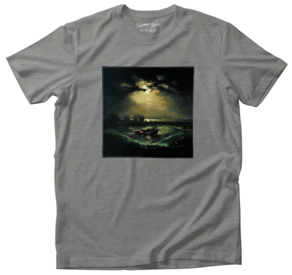 Koszulka z naszywką Rybacy na morzu William Turner