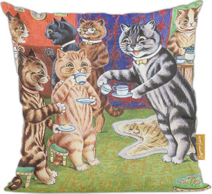 Poduszka Herbata dla kota Louis Wain