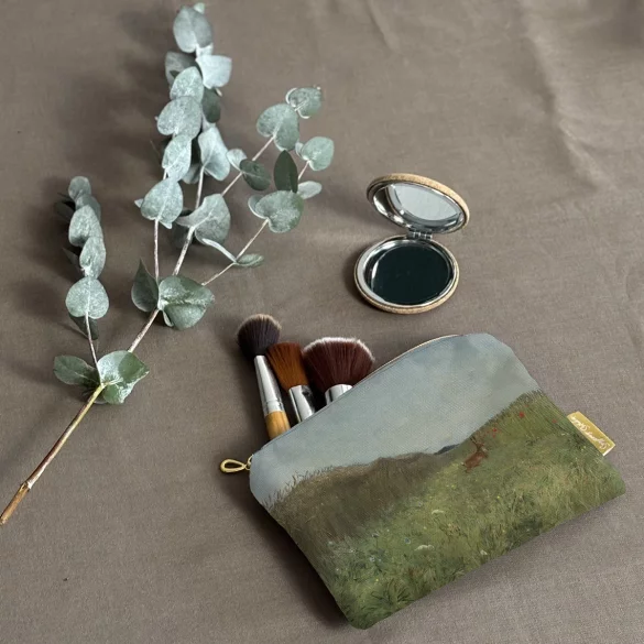 Kosmetyczka mini Zając wśród zboża Józef Chełmoński