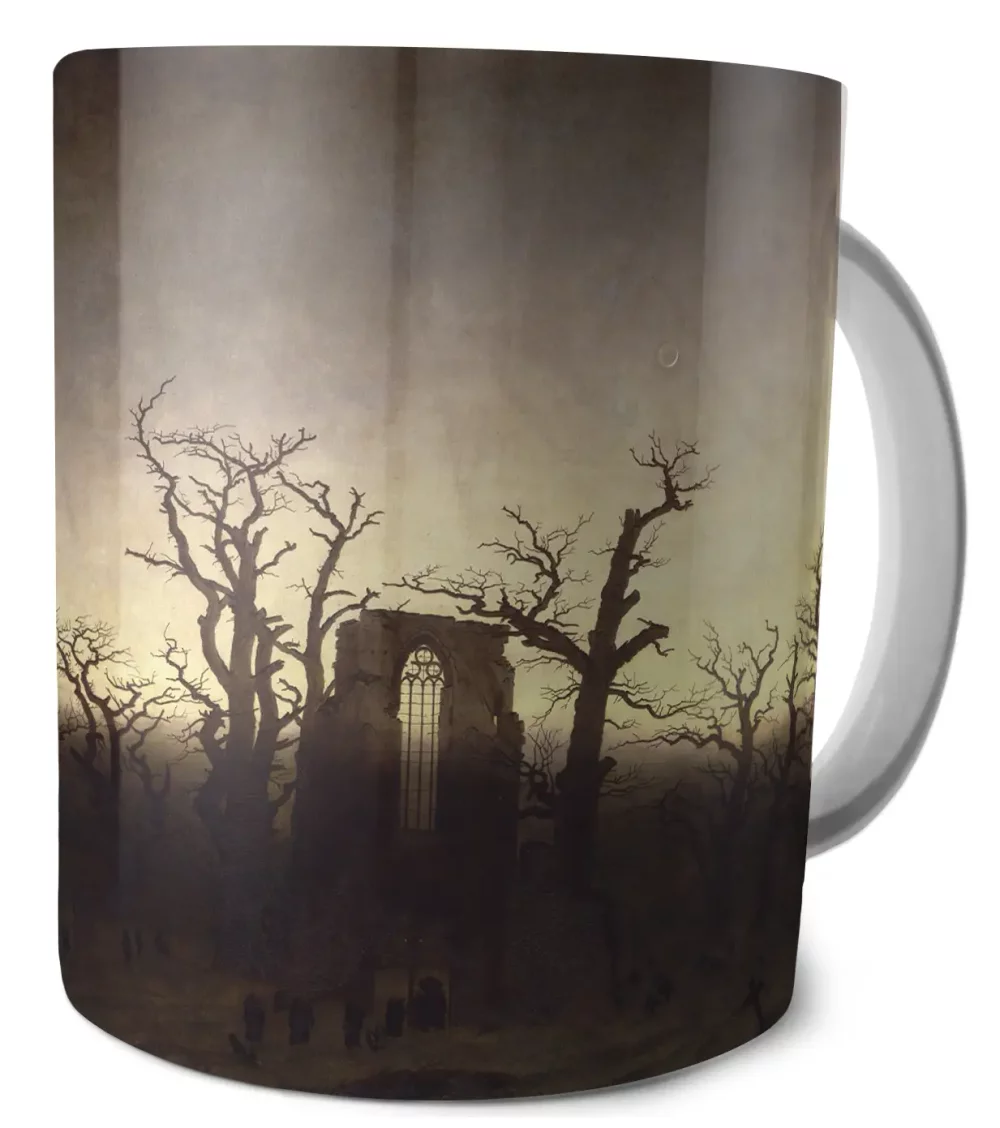 Kubek Opactwo w dębowym lesie Caspar David Friedrich