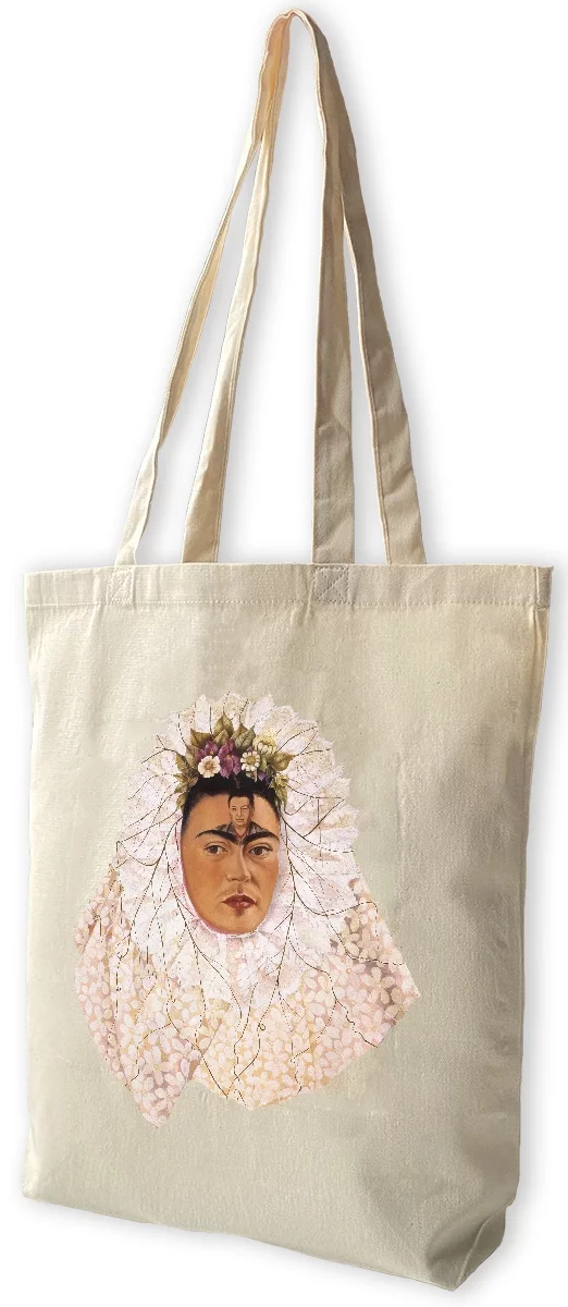 Torba bawełniana Diego w moich myślach Frida Kahlo, Biała