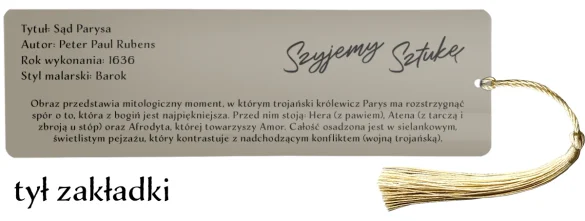 Zakładka do książki Sąd Parysa Peter Paul Rubens