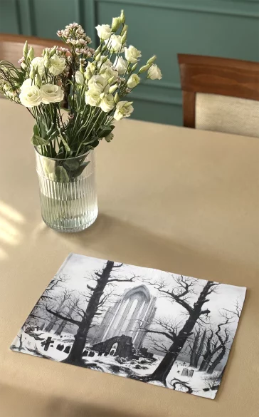 Podkładka na stół Cmentarz w śniegu Caspar David Friedrich