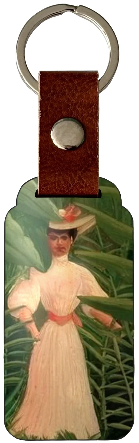 Brelok Woman Walking in an Exotic Forest Henri Rousseau
