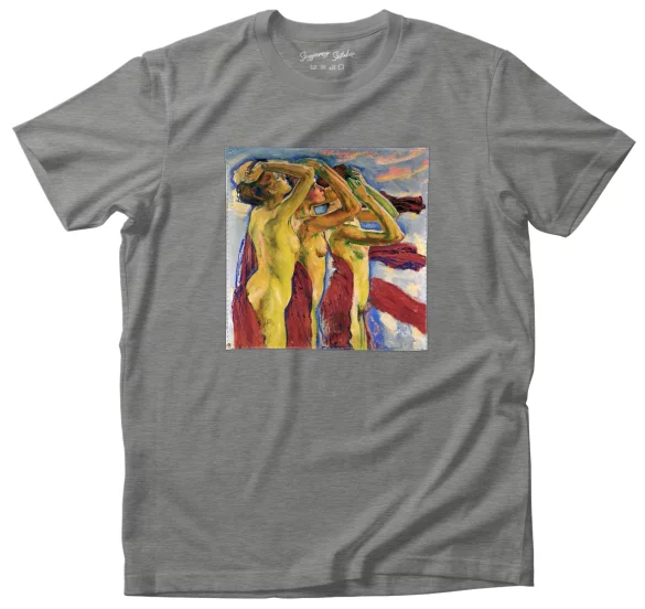 Koszulka z naszywką Trzy akty Koloman Moser