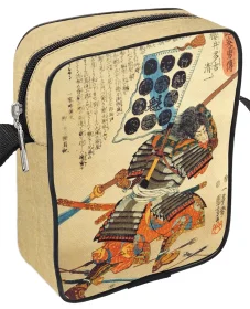 Torba Listonoszka Samuraj Kiyokazu z naginatą Utagawa Kuniyoshi