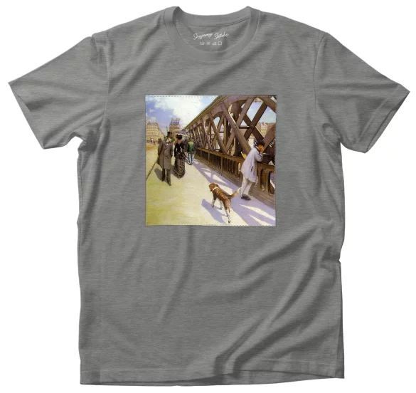 Koszulka z naszywką Most Europy Gustave Caillebotte