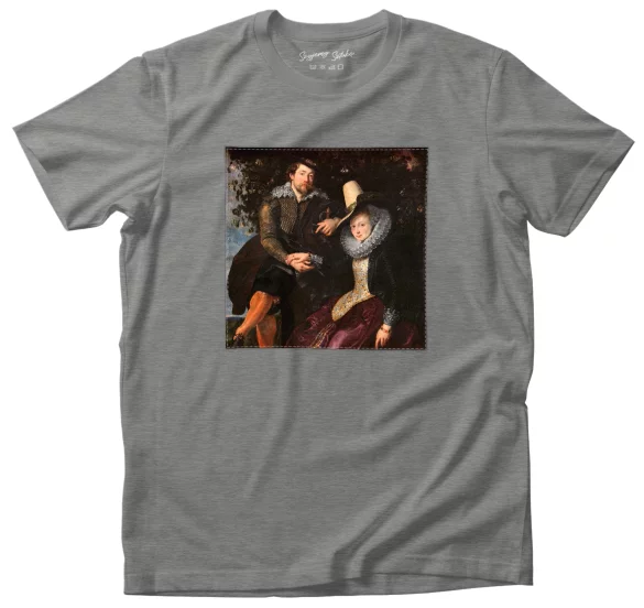 Koszulka z naszywką Autoportret z pierwszą żoną Izabelą Brant Peter Paul Rubens