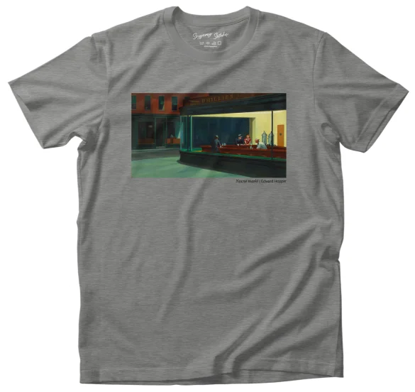 Koszulka z nadrukiem Nocne marki Edward Hopper