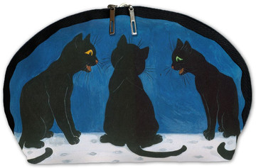 Kosmetyczka Czarne koty na śniegu Louis Wain
