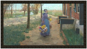 Naszywka Kwietna dziewczyna w Holandii George Hitchcock