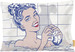 Poduszka Woman in Bath Roy Lichtenstein