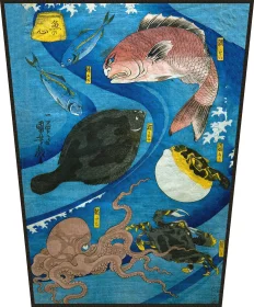 Ekran Umysły ryb Utagawa Kuniyoshi