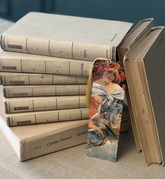 Zakładka do książki Biscuits Lefevre Utile Alfons Mucha