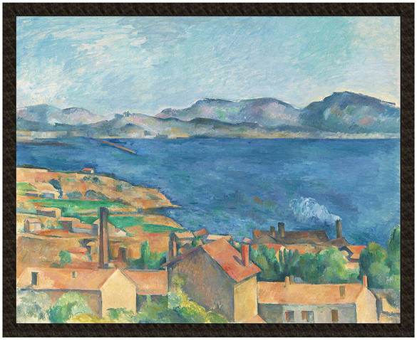Naszywka Zatoka Marsylii widziana z L​ ​Estaque​ 1885​ Paul Cezanne