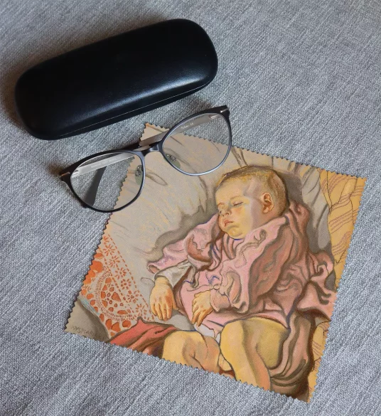 Ściereczka do okularów Śpiące dziecko na poduszce Stanisław Wyspiański