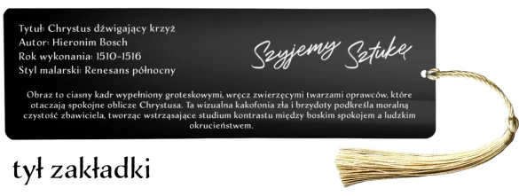 Zakładka do książki Chrystus dźwigający krzyż Hieronim Bosch