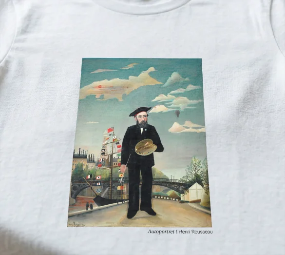 Koszulka z nadrukiem Autoportret Henri Rousseau