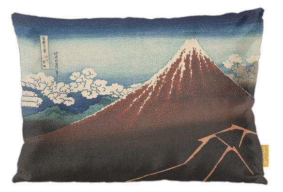 Poduszka Ulewa pod szczytem Katsushika Hokusai