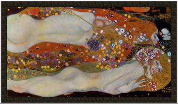 Naszywka Węże Wodne II Gustav Klimt